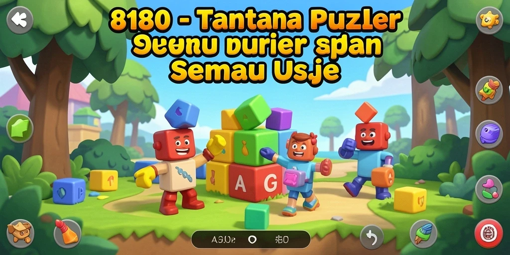 Tampilan gameplay menantang dalam 8180 yang penuh dengan teka-teki menarik.