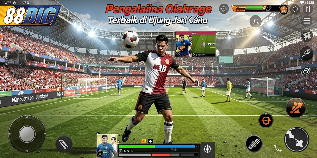 Tampilan menarik interaksi pengguna di 88BIG saat taruhan olahraga.
