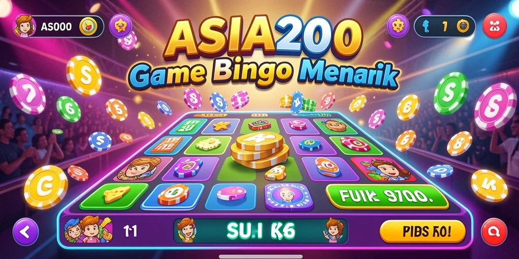 Tampilan permainan Bingo yang seru dan menantang di ASIA200.