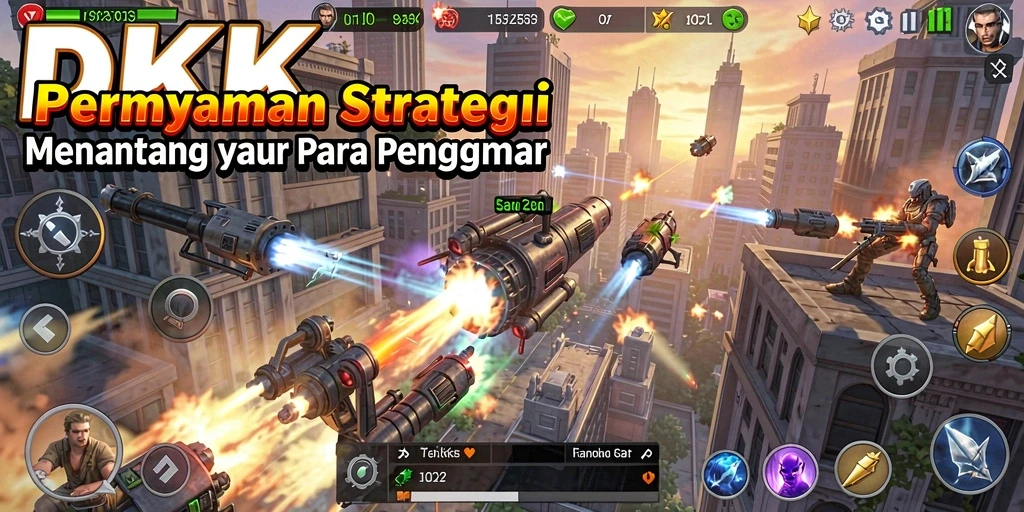 Tampilan gameplay DKK yang menegangkan dan strategis.