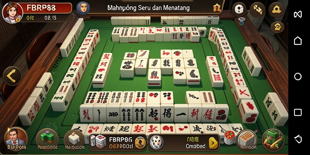 Screenshot FBRP88 menampilkan gameplay Mahjong yang menarik.
