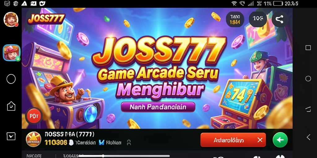 Tampilan gameplay <strong>JOSS777</strong> yang seru dan menantang dalam genre Arcade.