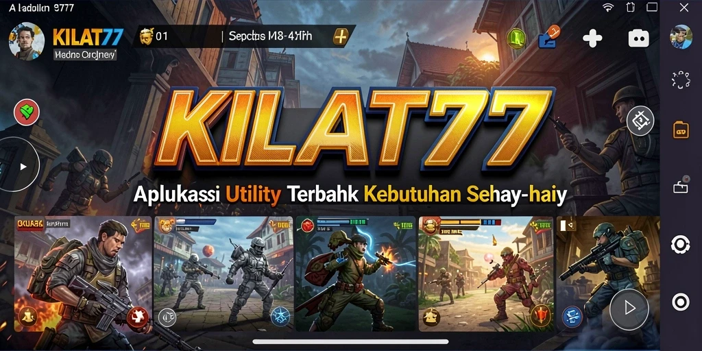 Tampilan antarmuka KILAT77 yang menarik dan mudah digunakan.