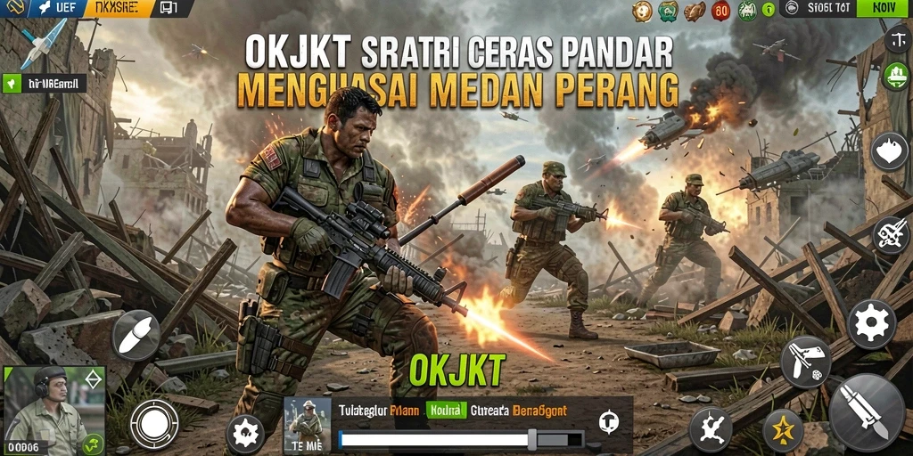 Tampilan gameplay OKJKT yang menampilkan strategi cerdas dan taktik mendalam.