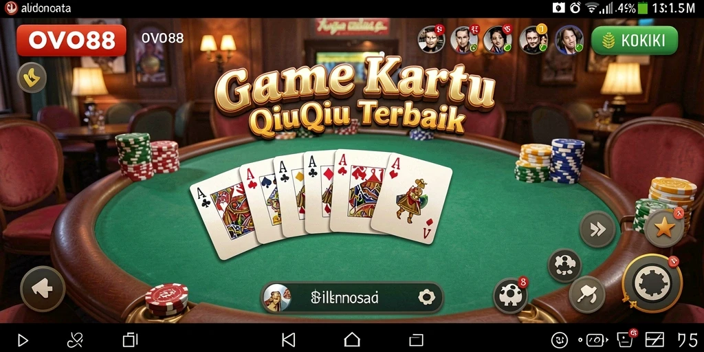 Tampilan gameplay menarik saat bermain QiuQiu di OVO88.