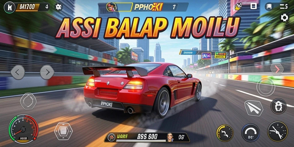 Gameplay menarik dari PPHOKI yang menunjukkan aksi balap seru.