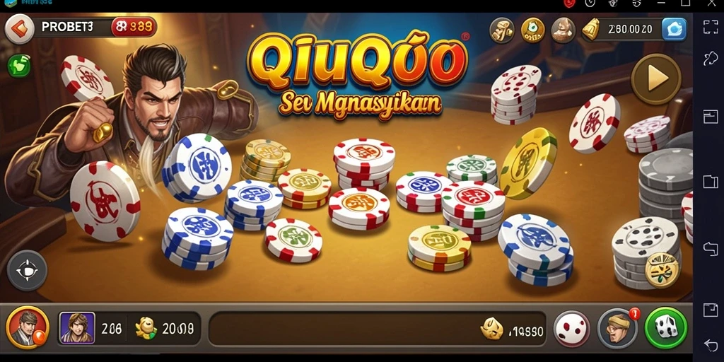 Tampilan menarik dari gameplay QiuQiu PROBET88.