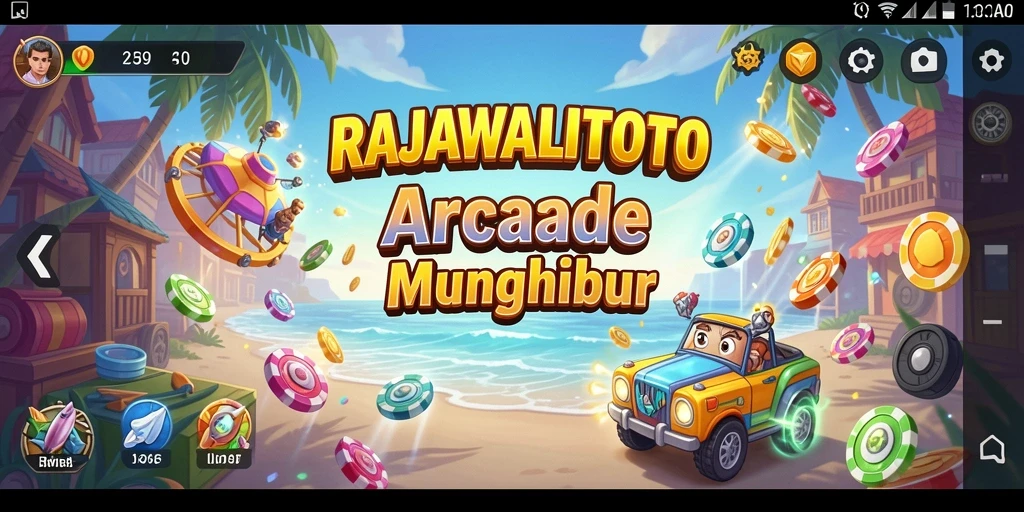 Screenshot gameplay RAJAWALITOTO dengan karakter warna-warni dan level menantang.