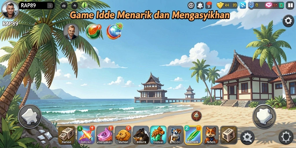Screenshot utama RAP89 menampilkan gameplay Idle yang menarik dan mengasyikkan.