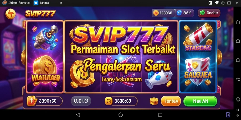 Gameplay menampilkan mesin Slot yang menarik dan berwarna-warni.