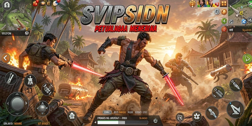 Screenshot gameplay SVIPSIDN dengan aksi yang mendebarkan dan intens.