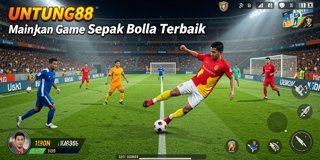 Tampilan gameplay sepak bola yang menarik di UNTUNG88.