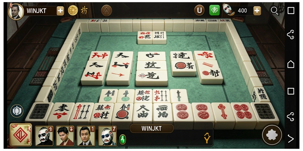 Screenshot gameplay WINJKT dengan tampilan Mahjong yang menarik.